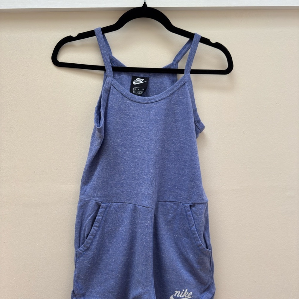 Nike vintage Heather Blue Romper Tank top - Picture 2 of 6